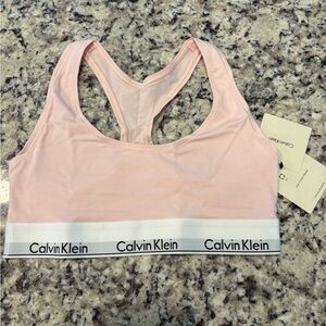 Calvin Klein Pink Sports Bra Seamless Comfort